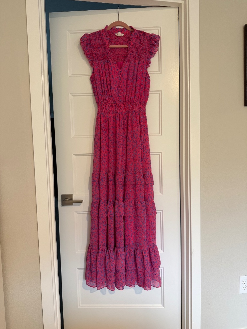 Allison New York Smocked Maxi Dress - M